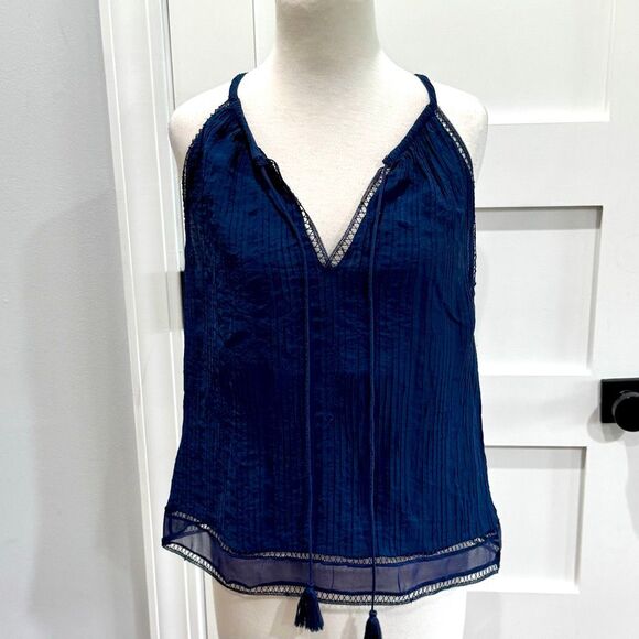 Ramy Brook Silk Navy Cami - Picture 2 of 7